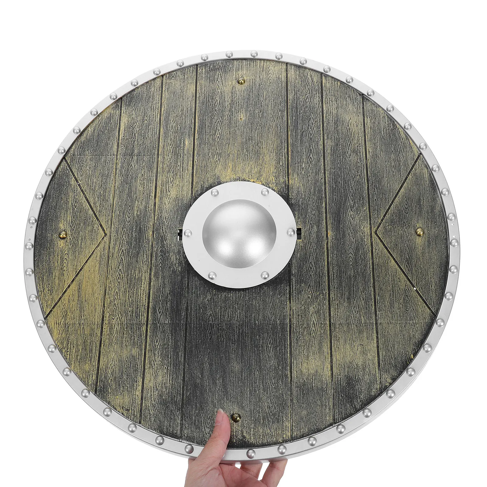 ยุคกลางแกล้งเล่น Prop รอบ Shield ของเล่นคอสเพลย์ Prop ของเล่น Shield สําหรับตกแต่งเวทีตลก Shield ของเล่น Cosplay Shield Prop เด็ก