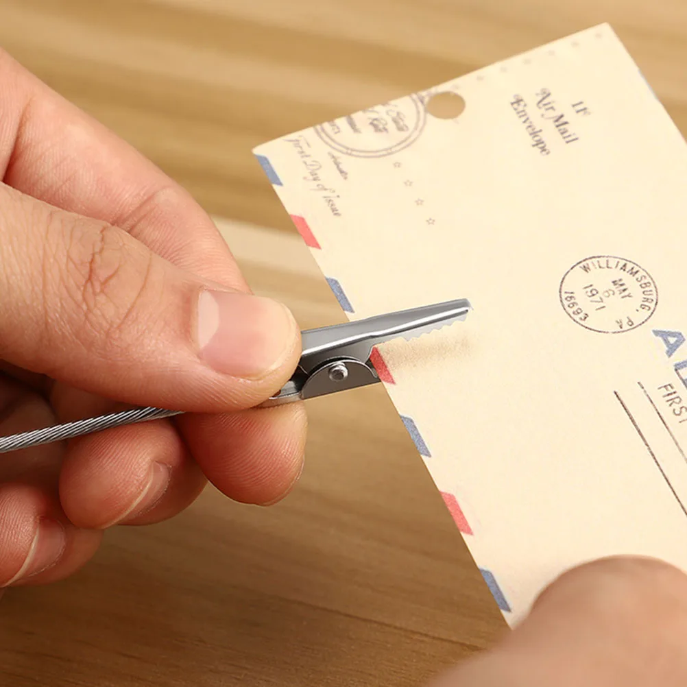 6Pcs Desktop Memo Holder Compact Card Clip Convenient Message Clip for Photos Notes Table Number Display Compact Memo Holder