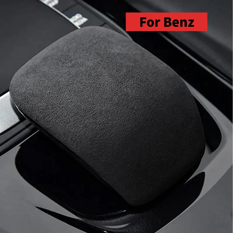 For Mercedes-Benz A-Class/CLA-Class/AMG 2019 to Present Alcan tara Gear Shift Knob Cove Car Gearshift Handle Protective Shell