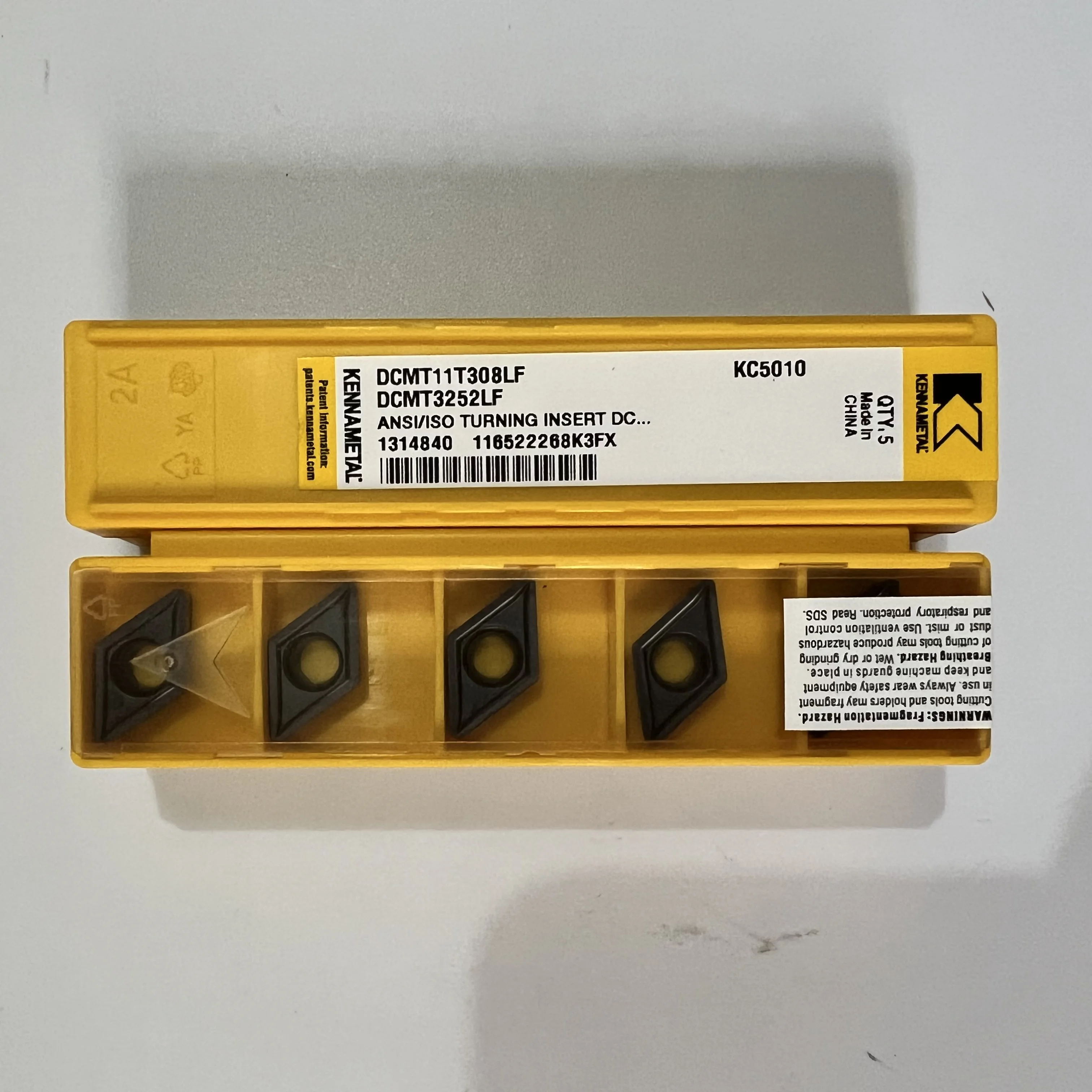 

DCMT11T308LF KC5010 CNC Carbide Milling tool Turning tool