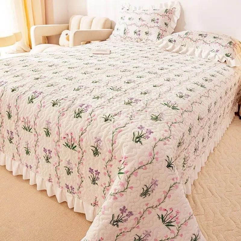 

Winter Warm Crystal Velvet Bed Sheet Set Non-slip Bed Cover Blanket Flat Bed Sheet with Pillowcase 3pcs Luxury Queen Bedding Set
