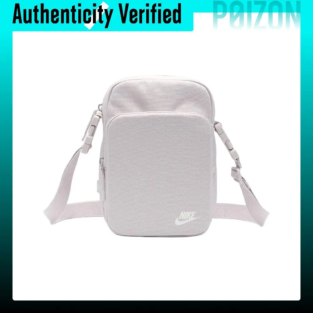 Nike Heritage Nylon With Polyester Crossbody Bag, Shoulder Bag Regular Unisex Platinum Purple & Peak White DB0456-019