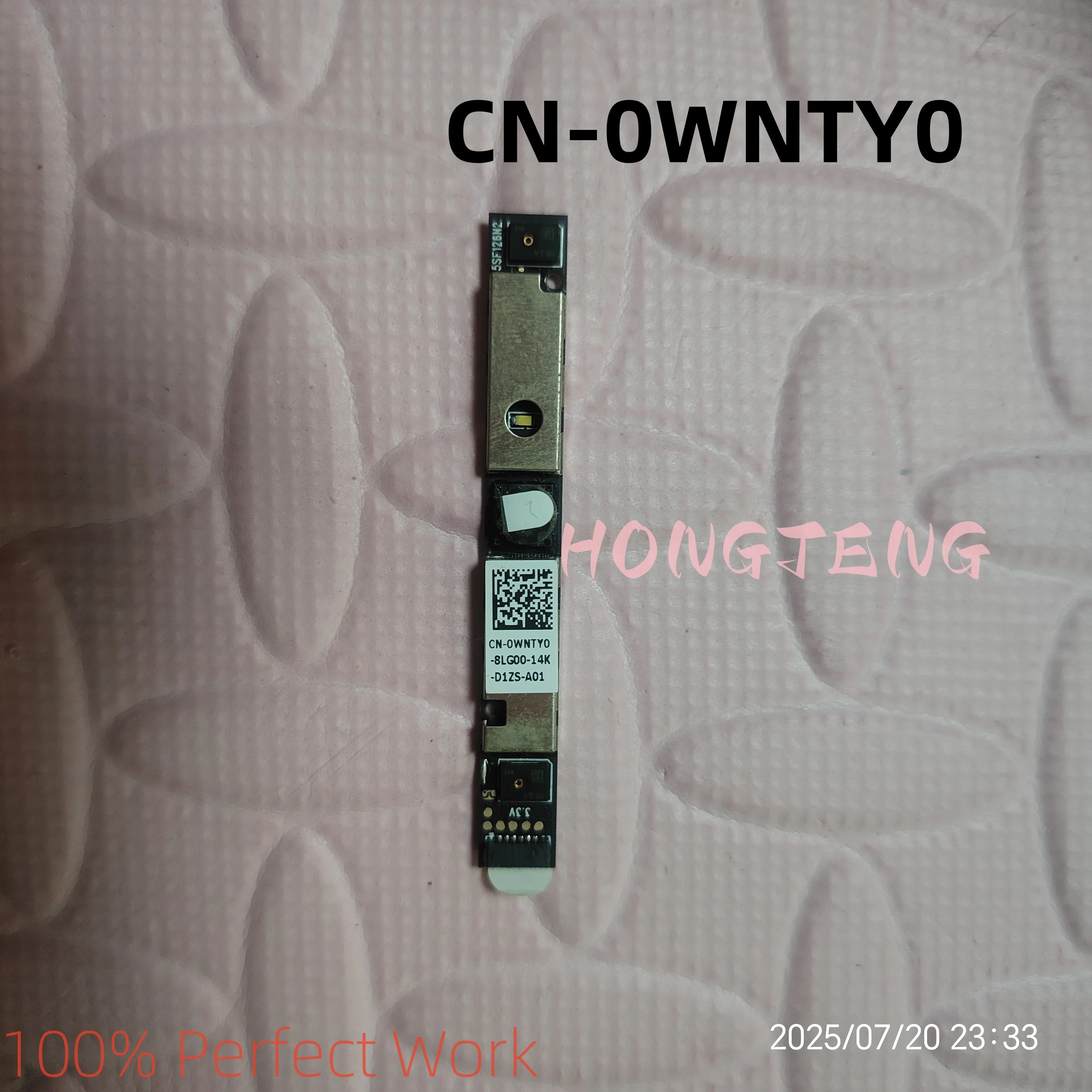 

0WNTY0 Original For Dell 5579 6571 3168 3169 7565 7567 Camera Webcam 0WNTY0 CN-0WNTY0 WNTY0 100% Works Perfectly