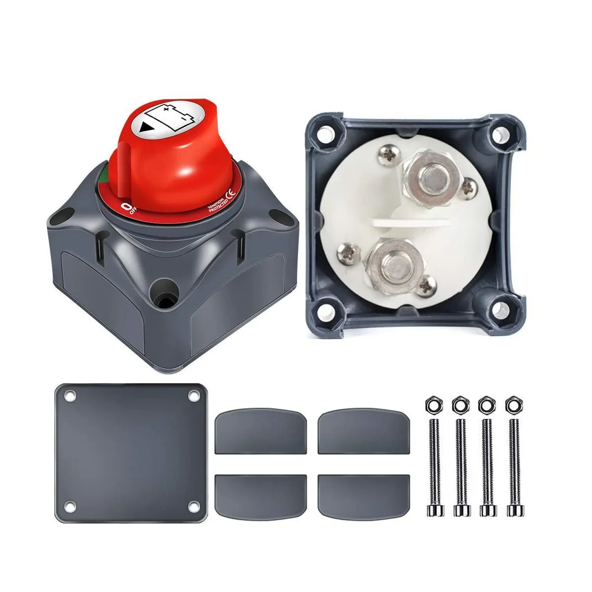 Auto Battery Disconnect Switch 12V 24V Marine 200A 300A Dual Battery Mass Switch 2 and 3 Position Cut Off Switch Car Boat