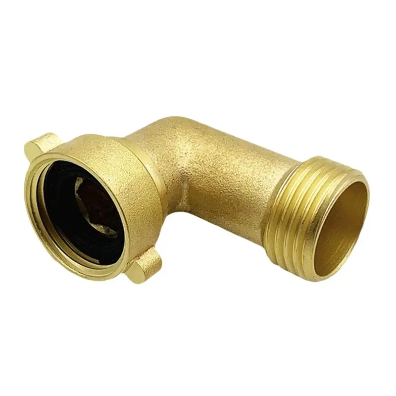 AEE4-90° Brass Elbow Hose Adapter Copper Pipe Garden Watering Irrigation Fittings Connect Repair Quick Connector Joint