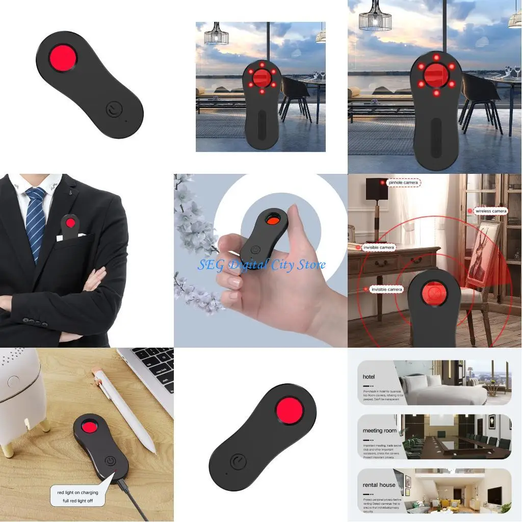 

U75B Portable Antispy Device with High Sensitivity Ultrared Detection for Ensuring Privacy in Hotel Offices Rental Properties