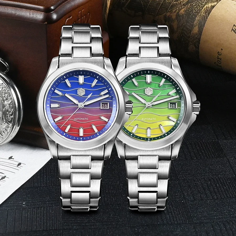 San Martin 39mm Guilloche MOP  - Guilloché Dial Watch review and price