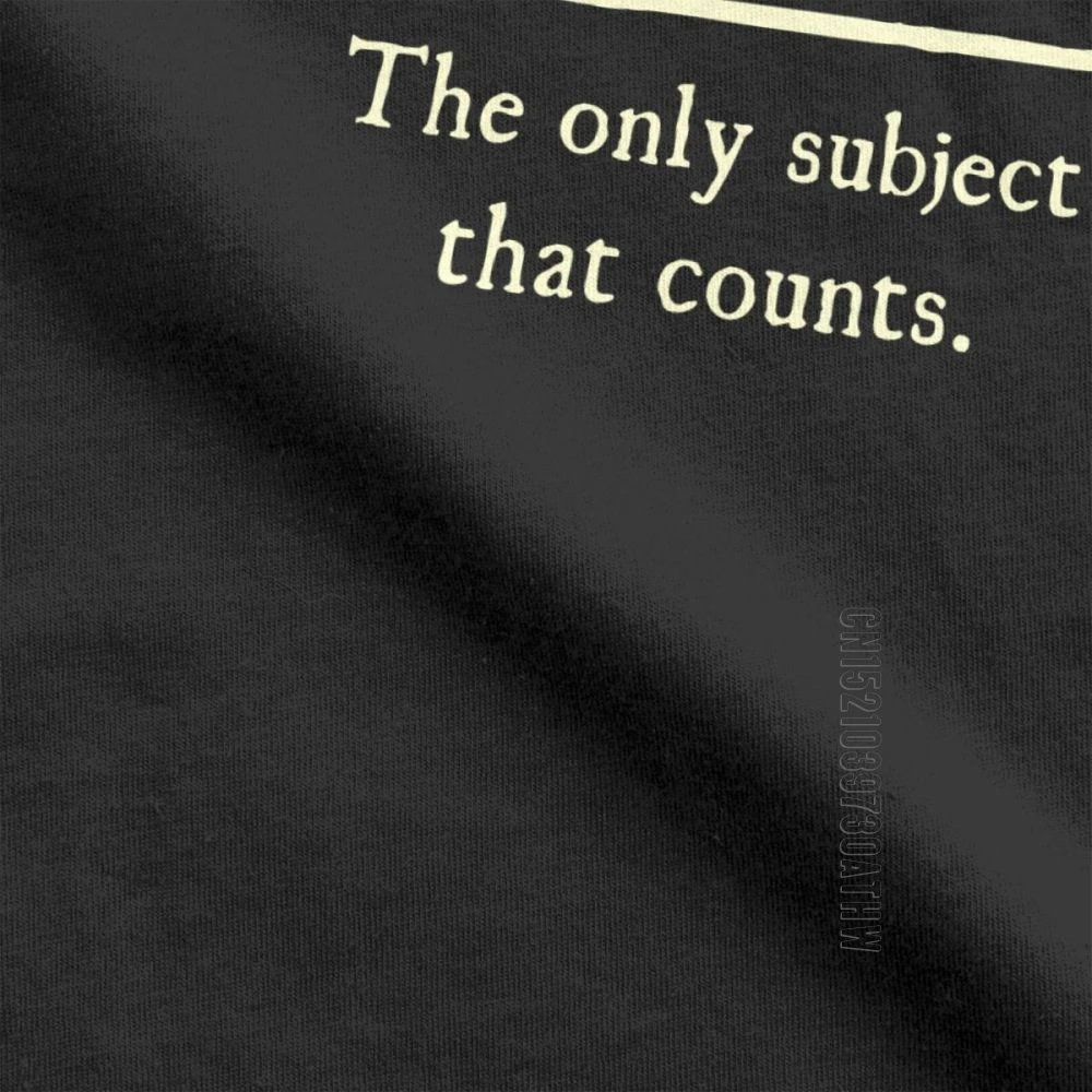 Math The Subject That Counts Funny T-Shirts For Men Teacher School Mathematics Adult Tops Tees Cotton Crew Neck T-Shirt