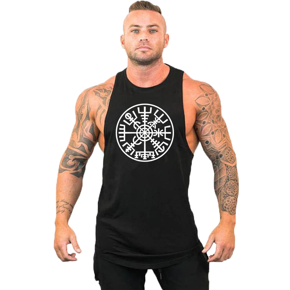 Brand Vest Muscle Fashion Gym Men Back Tank Top Sleeveless Stringer Clothing Bodybuilding Singlets Fitness Workout Sports Shirt