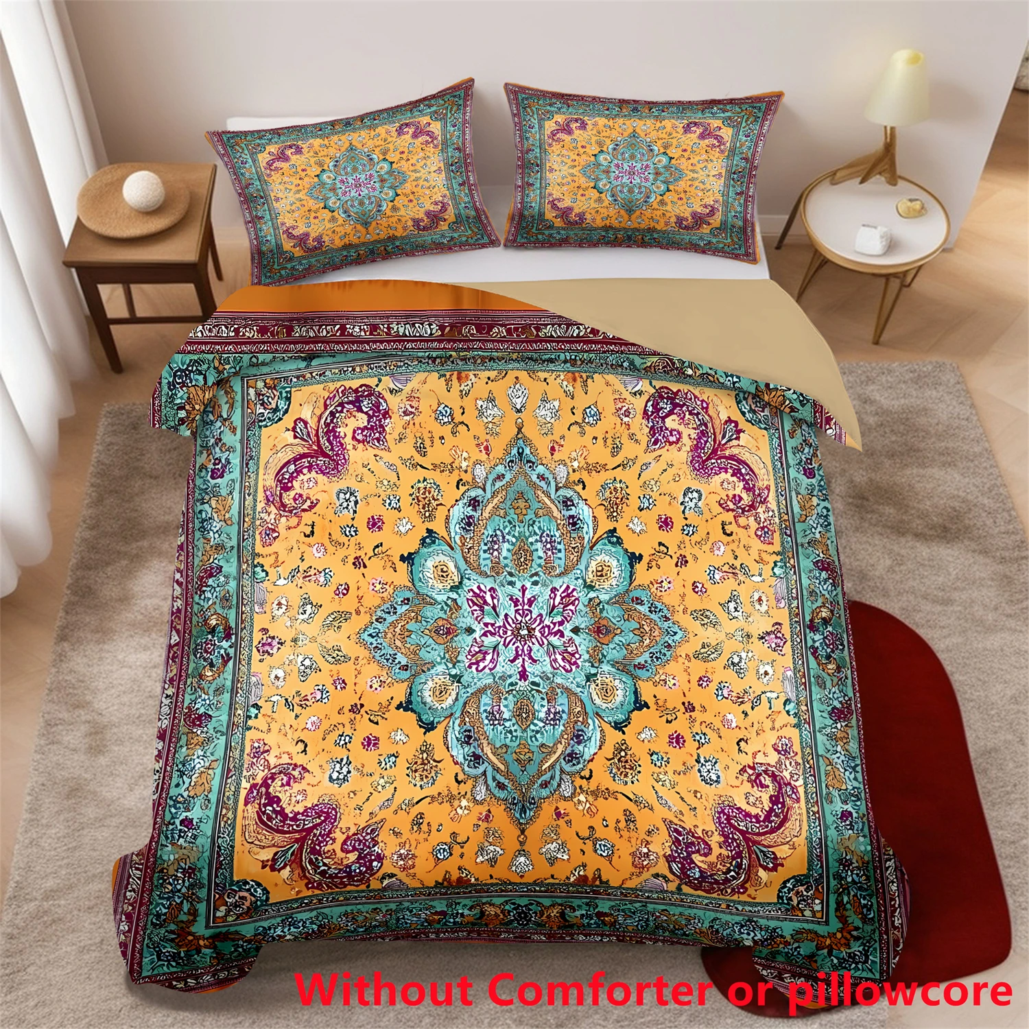 

New Bohemian style 3D printed bedding cover pillowcase European and American Retro Ethnic Colorful Style Duvet Cover sets