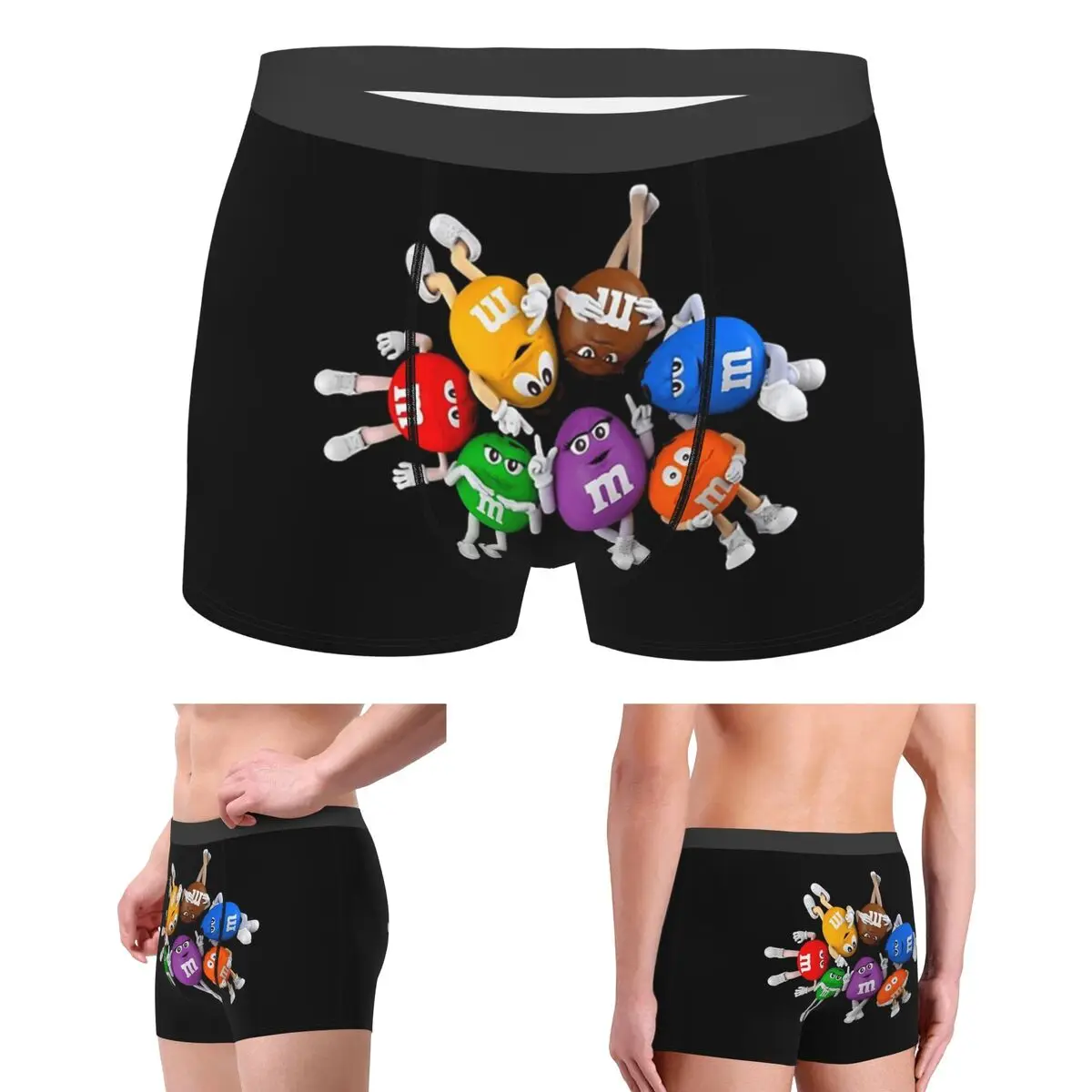 

Boxer Underpants Shorts M And M Character Baby Panties Men Breathable Underwear for Homme Man Boyfriend Gifts