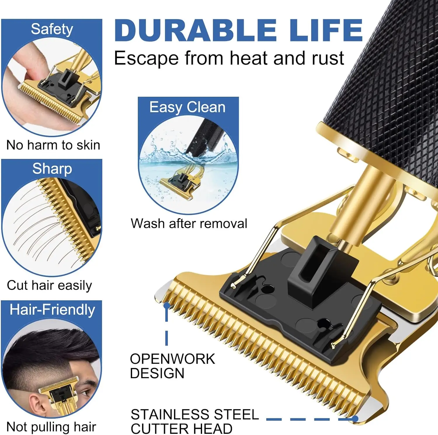 USB 남성용 전기 헤어 클리퍼 / LCD 디스플레이 신형 전기 남성용 레트로 T9 스타일 부처 머리 오일 헤드 가위 신제품 핫 세일