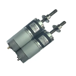 12v 24v 100kg. Cm large torque planetary DC reduction motor with encoder M8 threaded screw rod