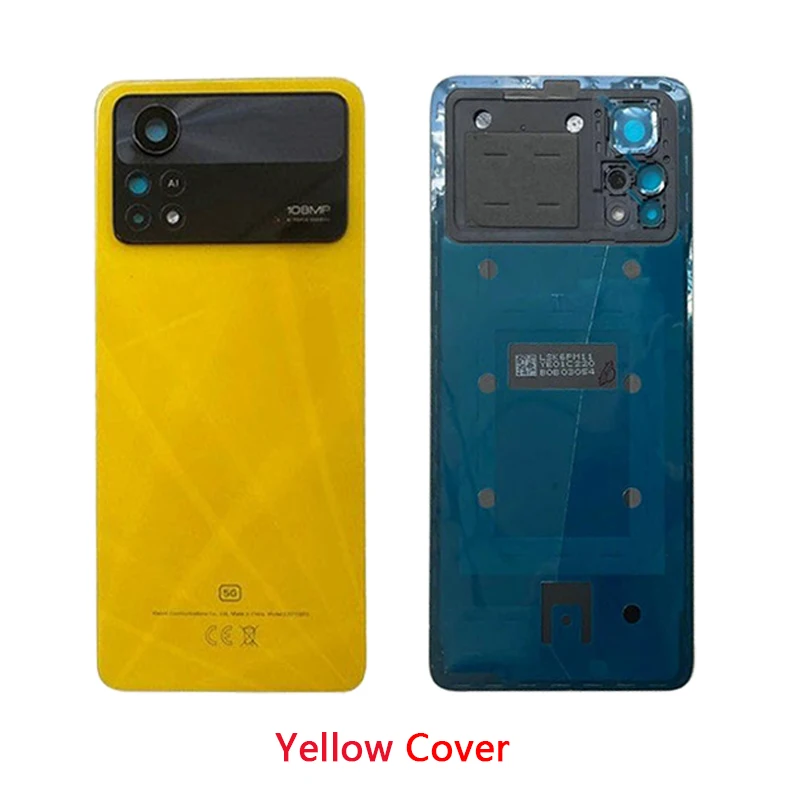 For Xiaomi Poco X4 Pro Battery Cover Back Glass Panel Rear Housing Case For Xiaomi Poco X4 Pro Battery Cover