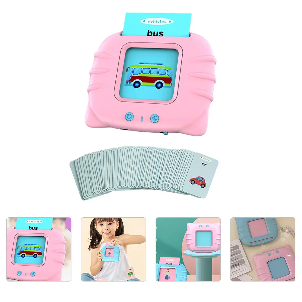 1 set 1 set di carte per l'apprendimento dell'inglese macchina per bambini parole educative precoci fornitura di apprendimento immagini per bambini conoscenza gioco divertente