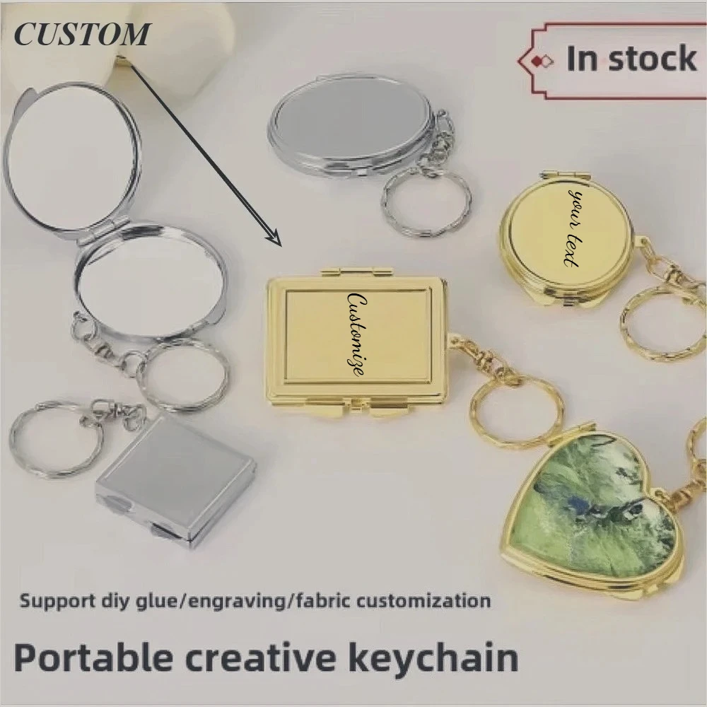Пользовательский логотип имя металлический зеркальный брелок из нержавеющей стали брелок с сердечком для женщин кулон брелок для ключей подарок на день матери