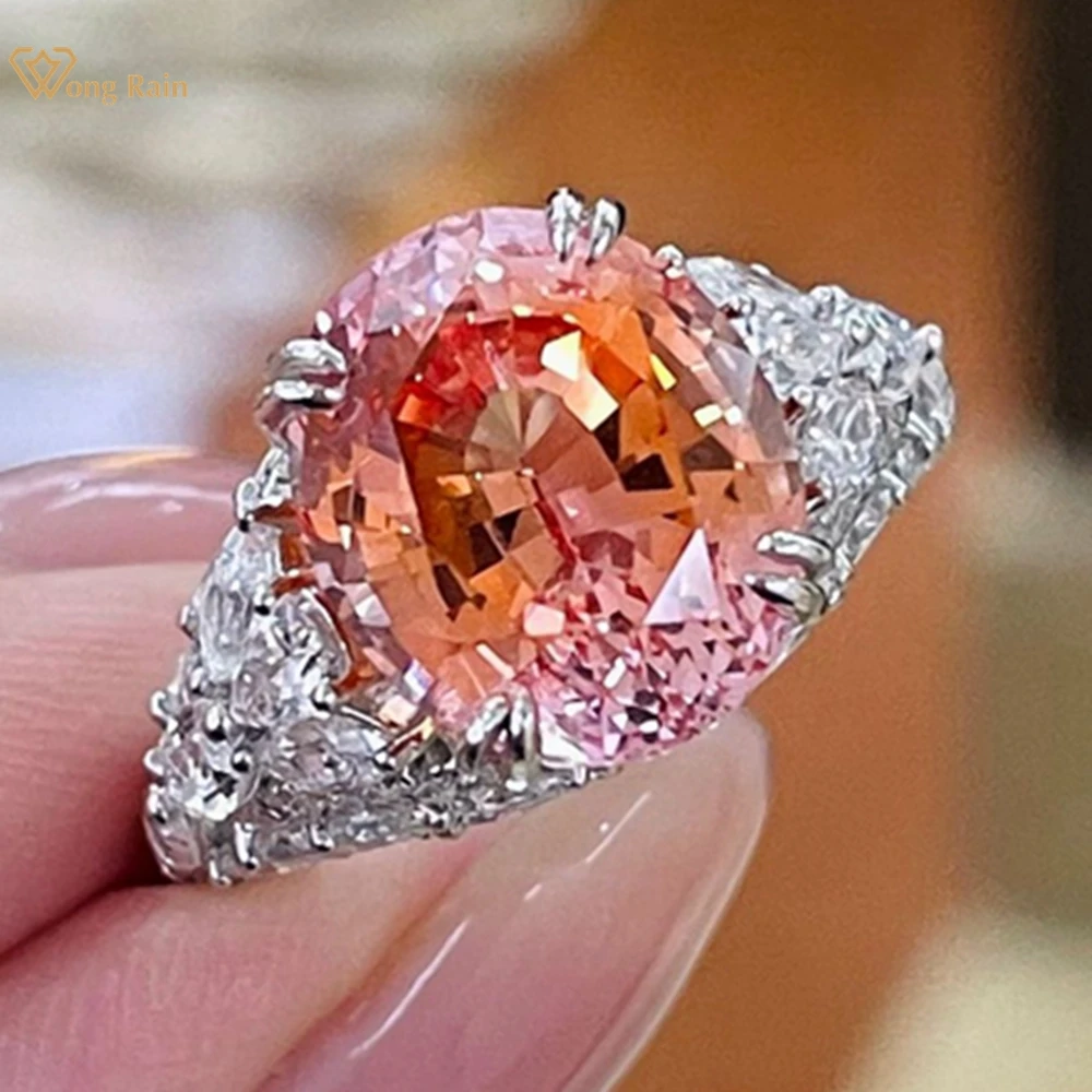 

Wong Rain 100% 925 Sterling Silver Pass Test Cushion Cut 9 Carat Sapphire High Carbon Diamonds Gemstone Rings Fine Jewelry Gifts