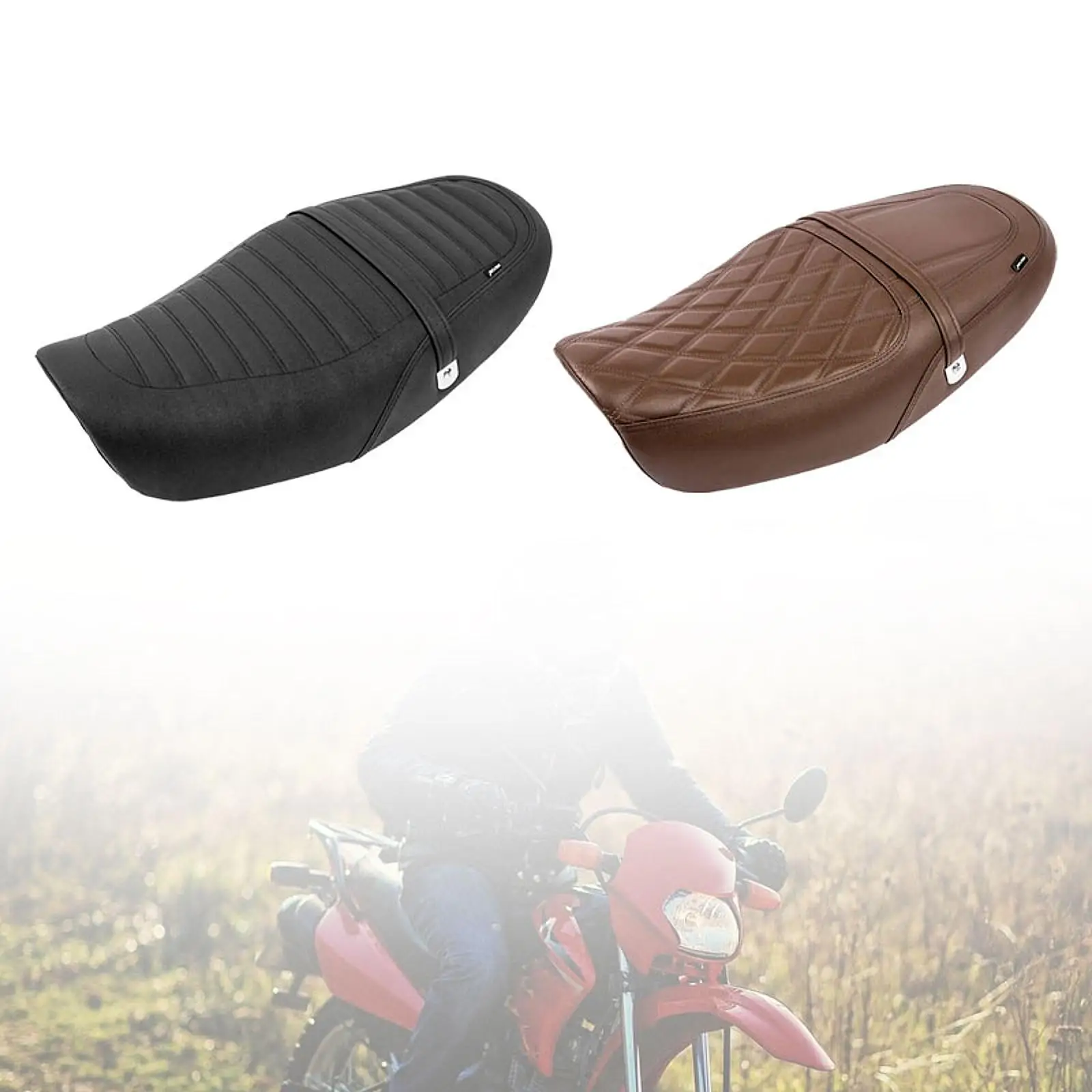 

Motorcycle Vintage Saddle Seat Fast Drying Classic Replace Seat Cushion Pad