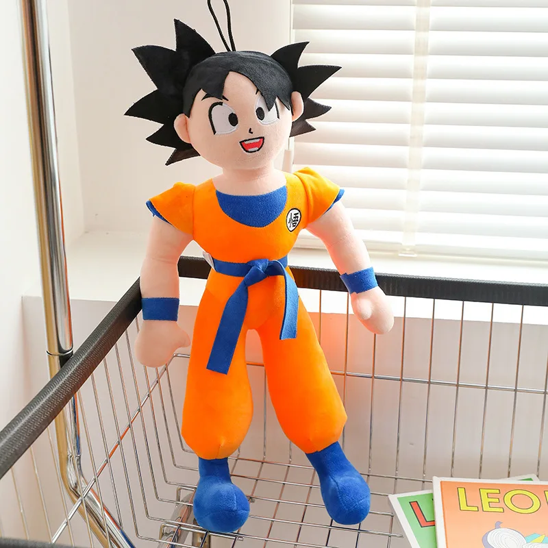 Nuovo grande Dragon Ball Son Goku peluche Super Saiyan Kakarotto morbido peluche ripiene bambola cuscino di grandi dimensioni regali di compleanno per bambini