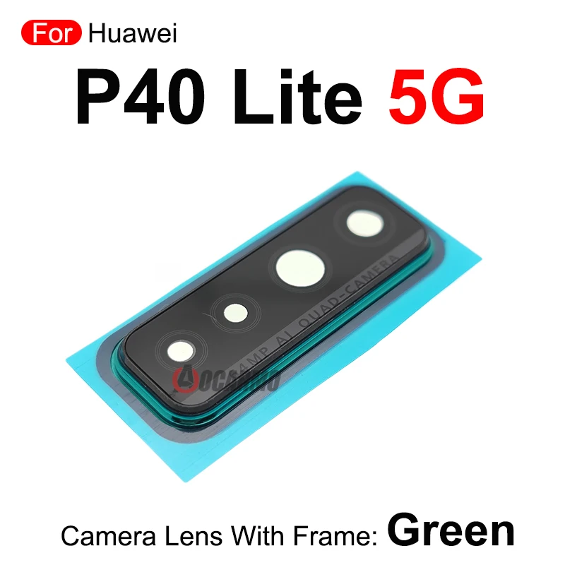 1 قطعة عدسة الكاميرا الخلفية مع إصلاح الإطار لهواوي P40 لايت 5G ميان مجلس اللوحة الأم غطاء حامل استبدال أجزاء