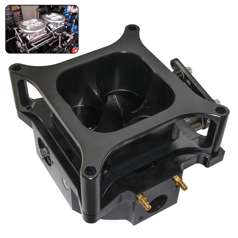 1000Cfm 4 برميل 1.75 بوصة الأساسية برميل 4150 شفة المكربن خنق الجسم + 2 "CNC تشكيله المكربن فاصل مربع ل تشيفي GM
