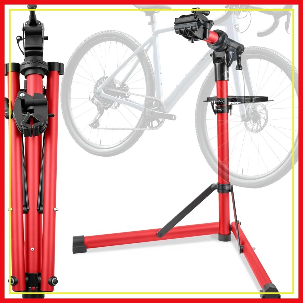 

Upgrade EBike Repair Stand (Max 110 lbs) – Portable Aluminum Bicycle Workstand for Electric, Mountain, and Road Bikes