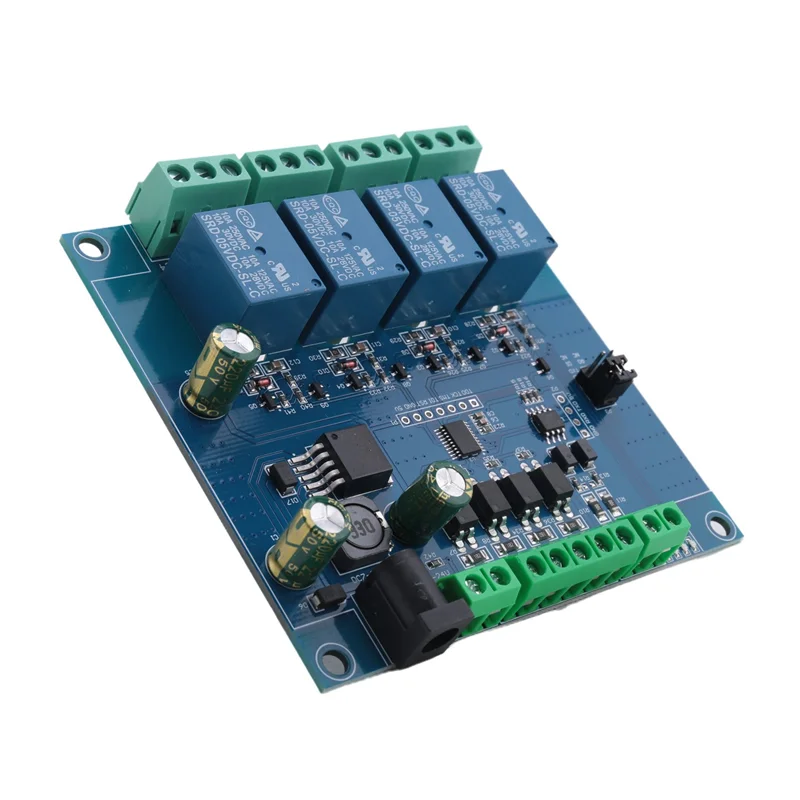 

CEA 4X Modbus Rtu 4-канальный релейный модуль Вход 485 Ttl Uart Связь 4-канальный вход Релейный модуль 7-24 В