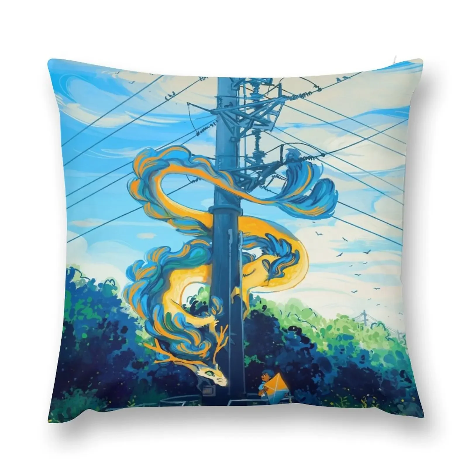 

Dragon's Tower Throw Pillow christmas ornaments 2025 Sofa Cushion pillow
