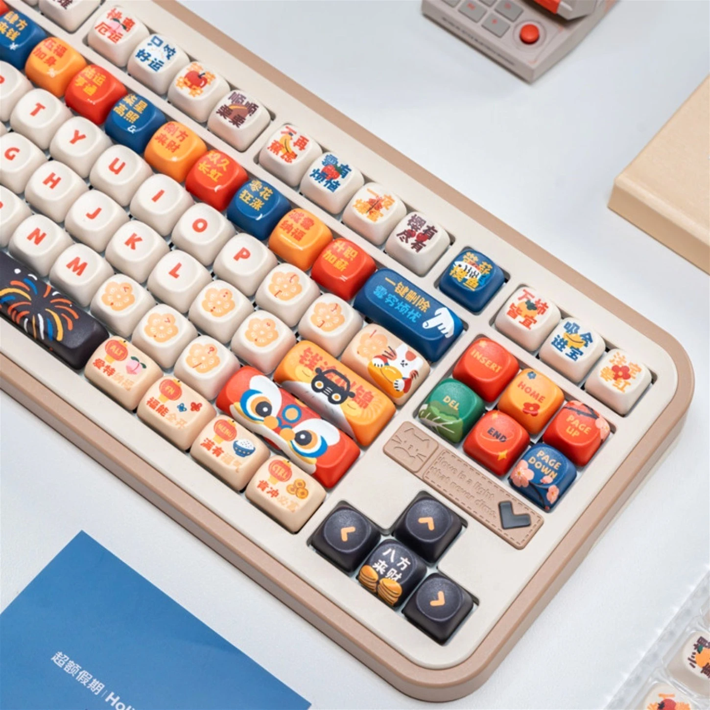 

Year of The Horse 2026 Keycaps MOA Profile PBT 137 Keys Set Chinese New Year Custom Keycaps for 75 87 98 108 Mechanical Keyboard