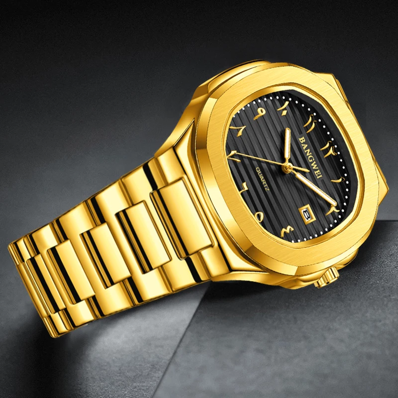 

BANGWEI 2025 новые роскошные часы мужские LIGE модные деловые кварцевые наручные часы водонепроницаемые светящиеся мужские часы с датой Reloj Hombre