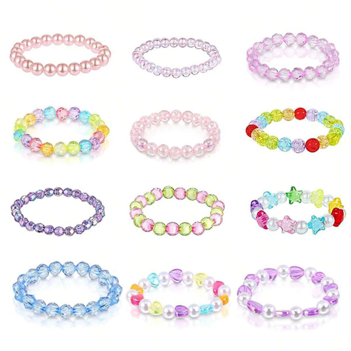 310/155pcs 8mm Translucent Sweet Heart Shaped Loose Beads For Jewelry Making DIY Bracelet Necklace Phone Chain Handmade