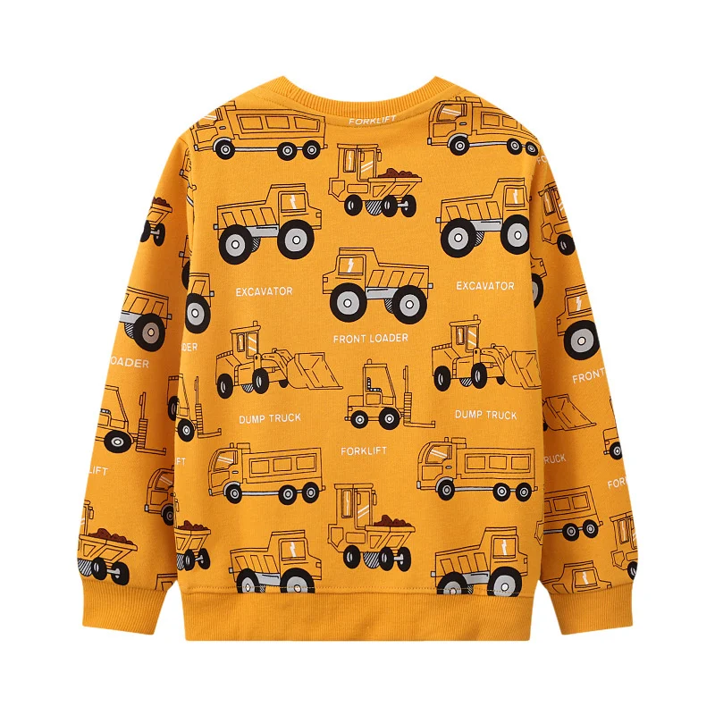 Jumping Meters 2-7T Dinosaurs Embroidery Boys Sweatshirts Hooded Shirts Kids Clothes Long Sleeve Sweaters Autumn Spring Tops