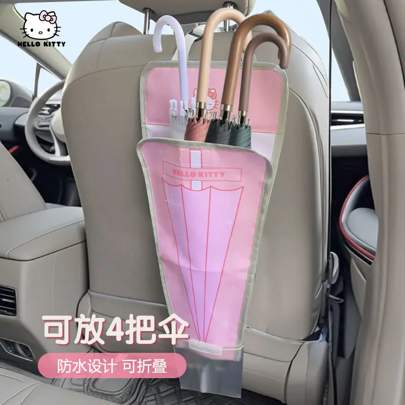 

Sanrio сумка для хранения зонтов автомобильный ящик для хранения зонтов водостойкий складной мультфильм Hello Kitty автоаксессуары женский автомобиль подарок