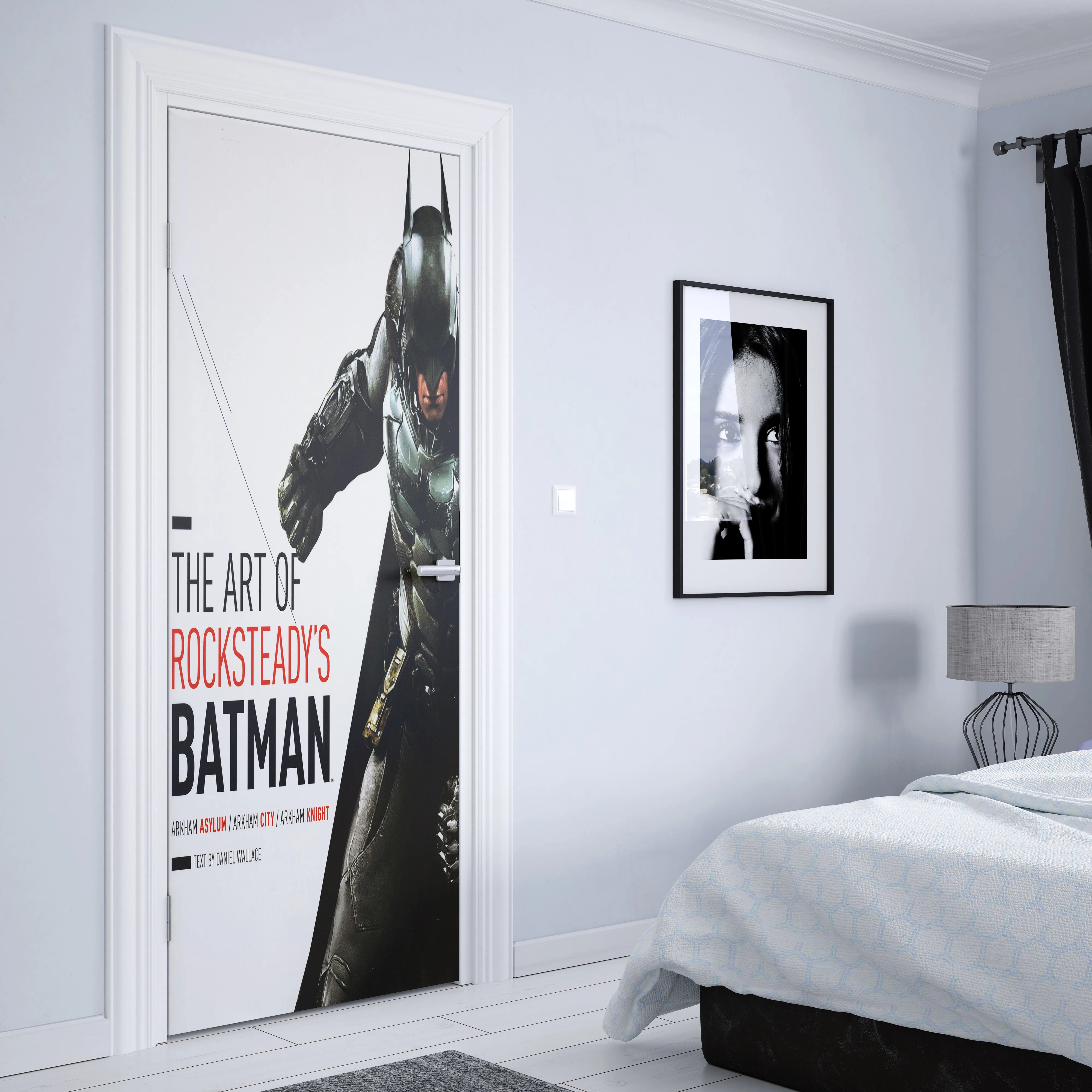 Classic DC Comics Figure Batman Super Hero Movie HD Door Sticker Nursery Kids Room Home Wall Modern Decoration Aesthetic Gift