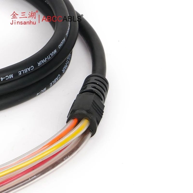 Snake Cables Audio Balanced Patch XLR to XLR Cable 4 Channel Connector Digital Splitter Microphones Stage & Studio Recording