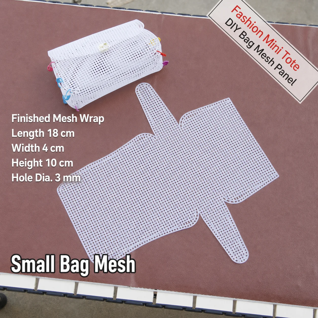 Plastic Pre-Cut Mesh Sheets for DIY Crafts