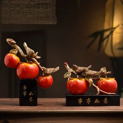 Resin Handicraft Persimmon Decoration In The Living Room Porch Tv Cabinet Wine Cabinet Moving To A New House Meaning
