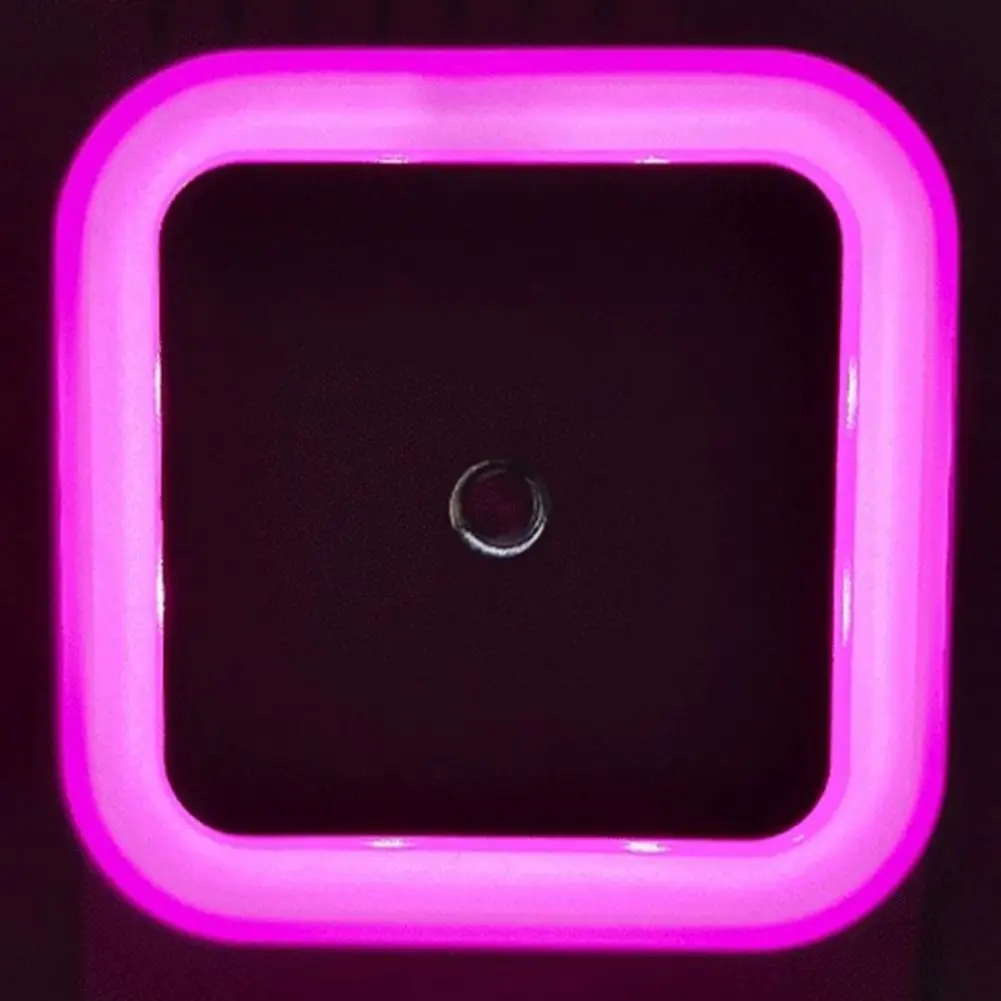 LED Night Lamp 110V/0.5W Square LED Lamp Compact Illumination  Convenient Light Sensor Control Square Night Lamp