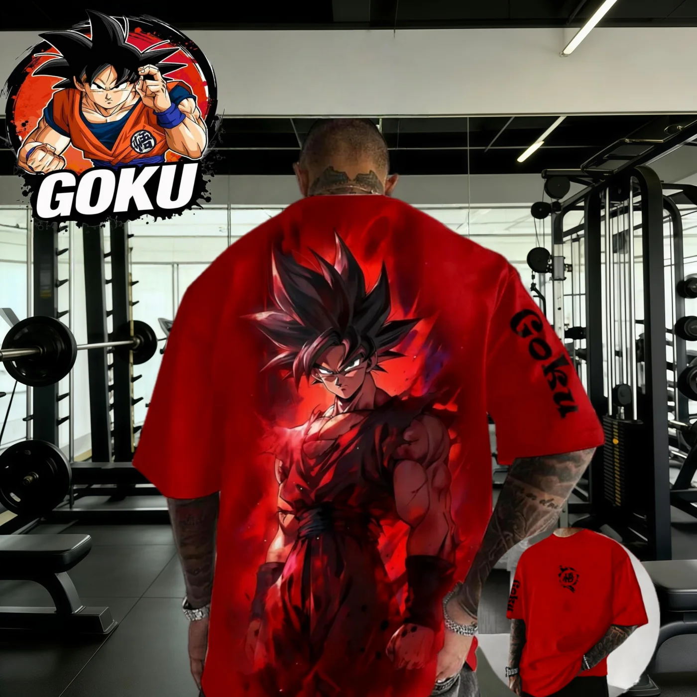 2026 Sommer Dragon Ball Retro Gym T-Shirt 100% Baumwolle Goku-Print Oversized Fitness Streetwear für Herren, Damen, Erwachsene & Kinder