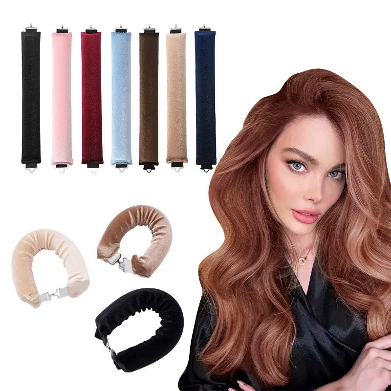 Heatless Hair Curlers Curling Rod Headband No Heat Hair Rollers Lazy Curls with Hook Sleeping Soft Flexi Rod Hair Styling Tools image 5