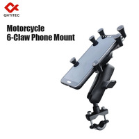 Motorcycle Handlebar Phone Mount Holder 3.5-6.5 Inch for Harley Electra Glide/Softail/Road King Universal Adjustable Bracket