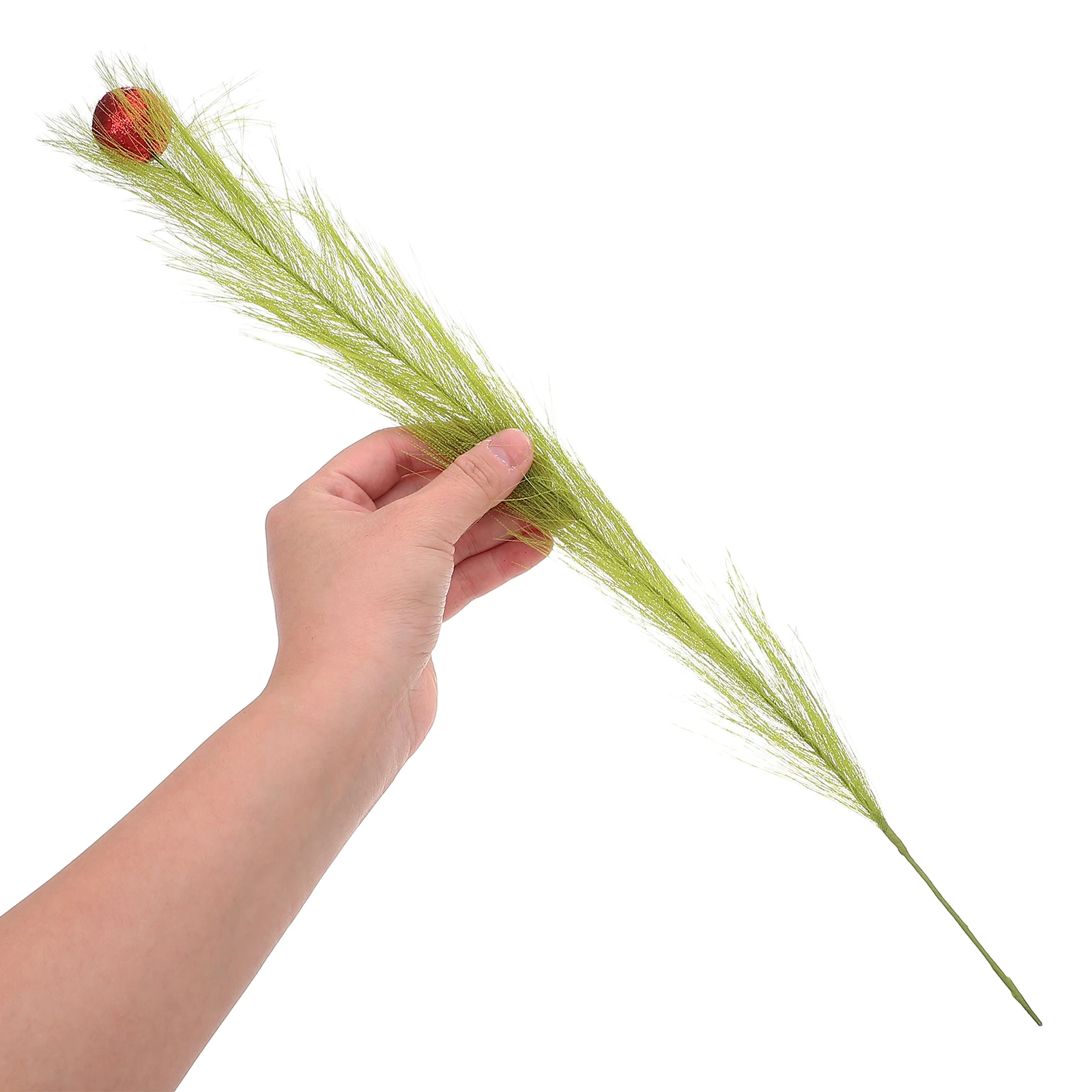 

16Pcs Artificial Pampas Grass Faux Greenery Stems Decorative Reeds DIY Wreath Supplies Christmas Tree Fall Table Decor Party