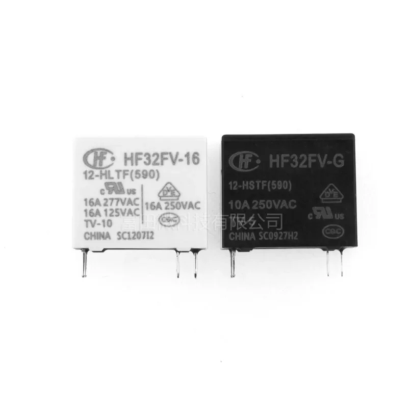 25 pz HF32FV -G-5-HSTF HF32FV-G-12-HSTF HF32FV-G-24-HSTF HF32FV-16 -5 12 24 HLTF 4pin 10A 16A 5V 12V 24V relè di potenza