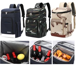 Large Picnic Cooler Backpack Thicken Waterproof Thermal  Refrigerator Fresh Cold Warm Keeping Insulated Bag Camping Organisor