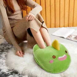 USB Foot Warmer Heating Pad Winter Warming Electric Foot Warmer Shoes Cartoon Home Office Feet Heating Slippers Warm Cushion