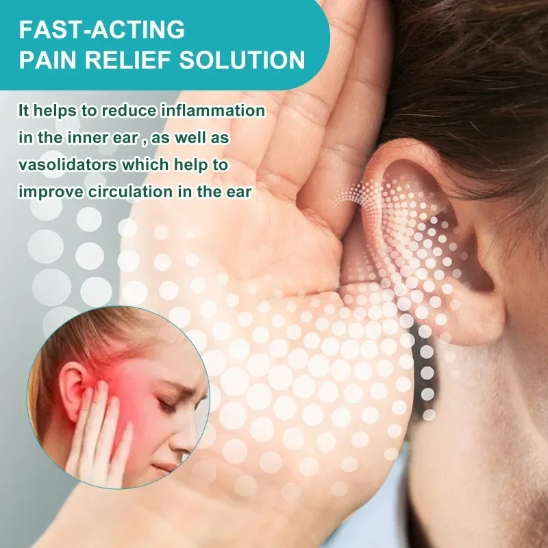 Sdatter Tinnitus Treatment Ear Drops Relieving Hearing Loss Discharge Care Treat Deafness Earache Pain Ear Ringing Swelling Otit