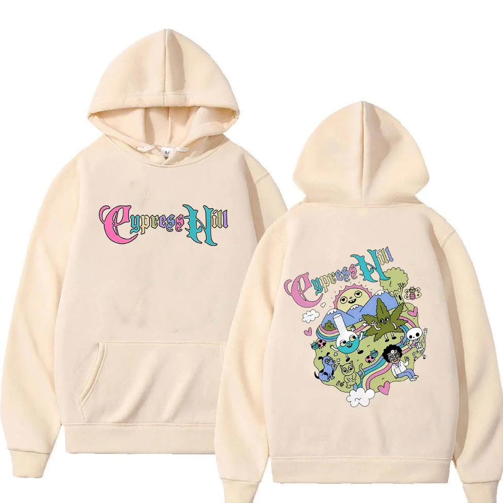 Rapper Cypress Hill Cartoon Funny Style Print Hoodie Skeleton Graphic Hoodies Men's Women's Hip Hop Fashion Oversized Streetwear
