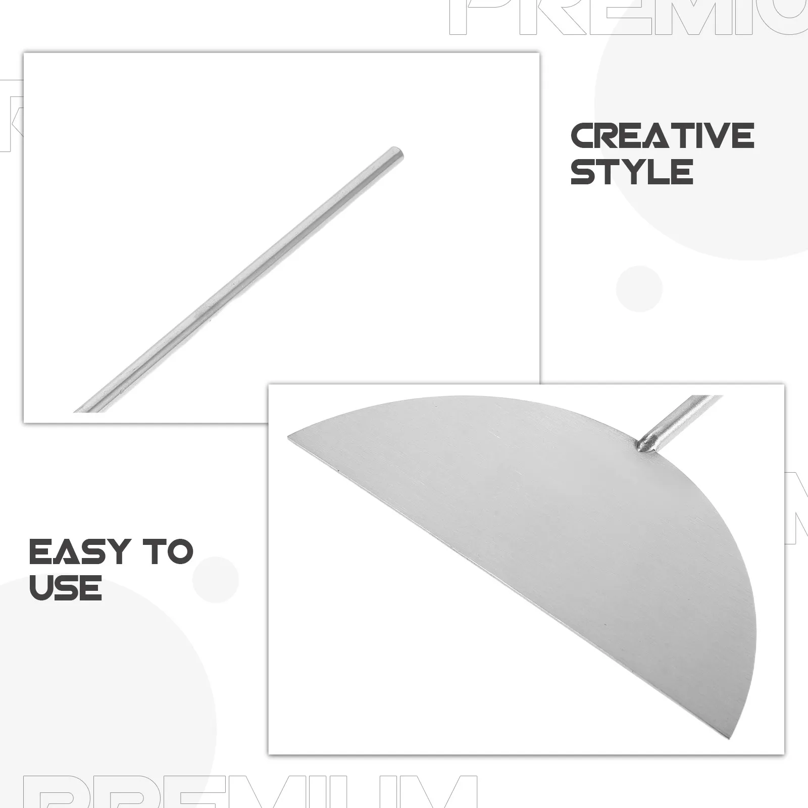 Stainless Steel Crepe Spreader Semicircle Pancake Turner Spatula Home Kitchen Cooking Scraper Tool Egg Flipper Baking