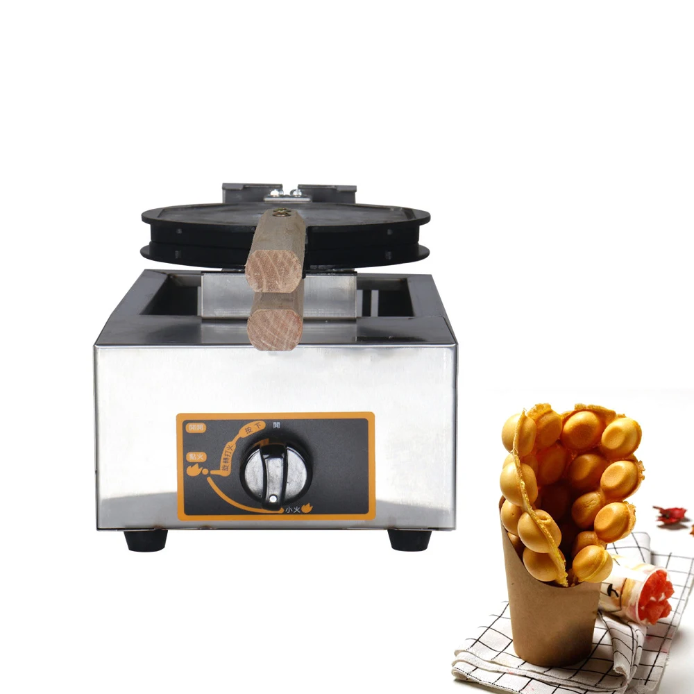 

2026, New model Use Catering Equipment Single Double Plate Gas Egg Bubble Waffle Electric Egg Waffle hine