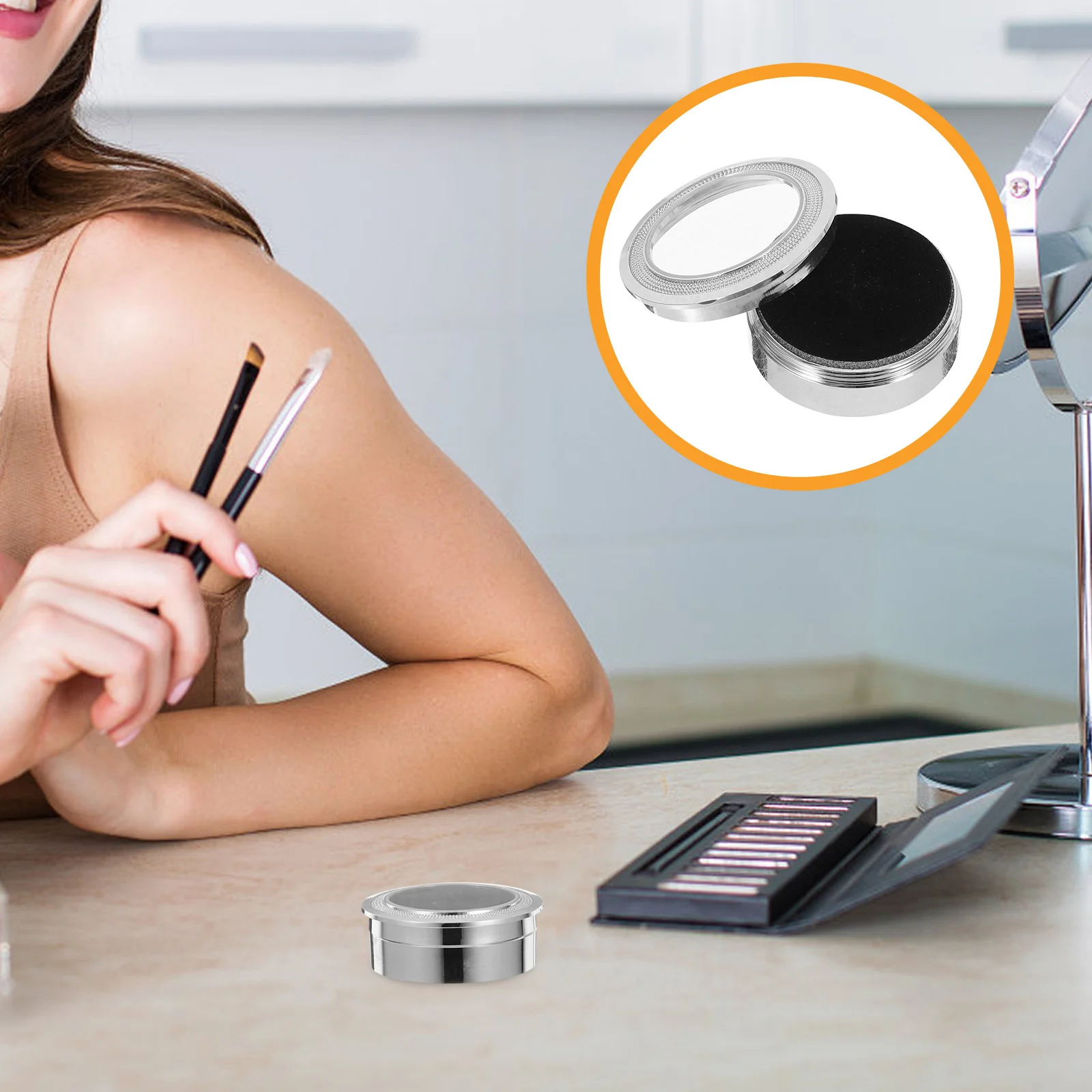 

Коробка для дисплея с бриллиантами, круглый металлический держатель для драгоценных камней, 360-градусная прозрачная крышка для свободных драгоценных камней, ювелирный магазин, подарочная упаковка